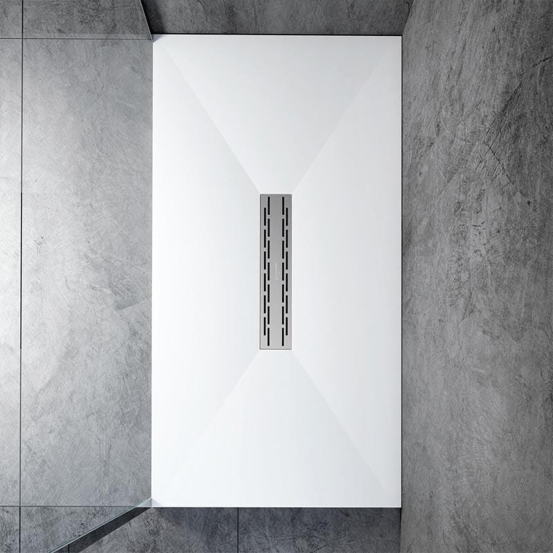 Piatto Doccia 80X120 effetto Ardesia realizzato in marmo resina Relax  Design Rocky