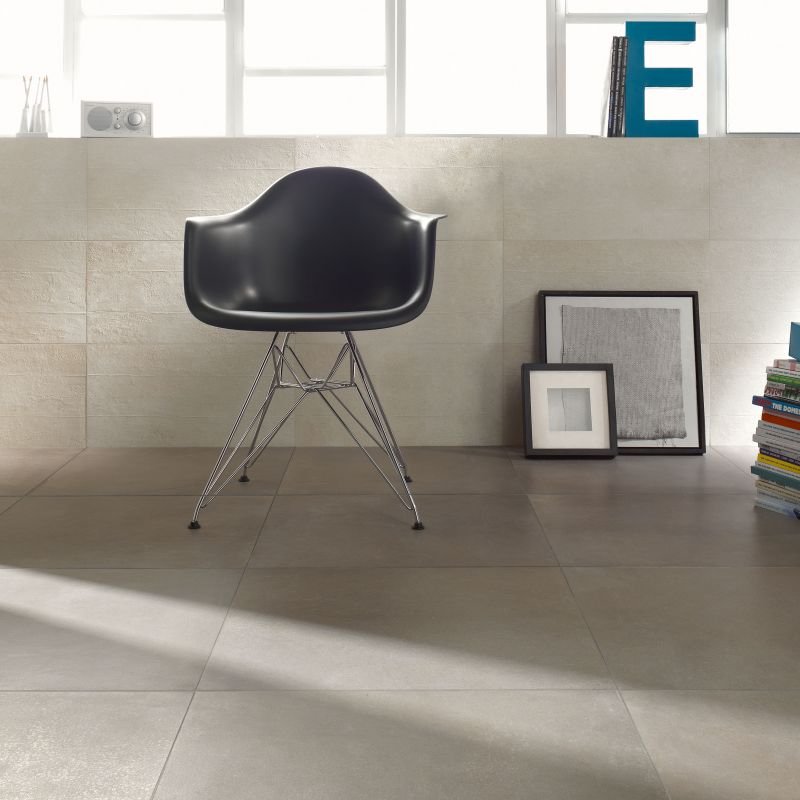 FLAVIKER TILE URBAN CONCRETE WHITE NATURAL RECTIFIED 30X60