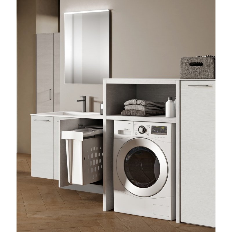 Mueble sobre lavadora LAVANDERÍA - A, blanco - Tomasucci special