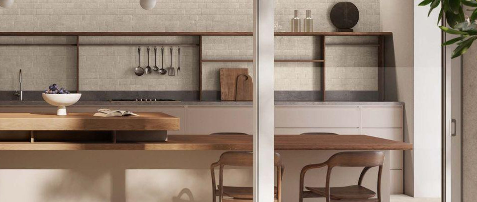 Feinsteinzeugfliesen Küchenspiegel